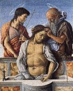 Marco Zoppo THe Dead Christ with Saint John the Baptist and Saint Jerome china oil painting reproduction